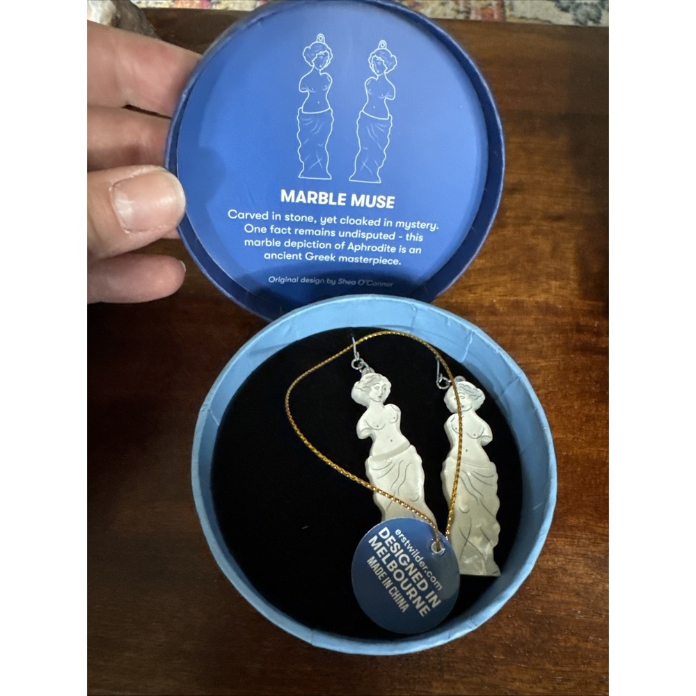 NIB Erstwilder Marble Muse Earrings, Never Worn
